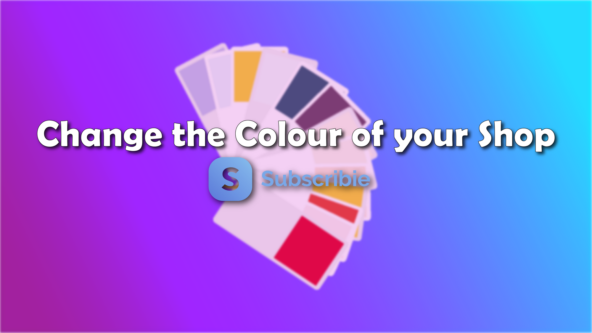 How to Change the Colour of your Shop